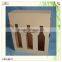 unfinished hinge 3 bottles wooden wine gift box