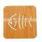 Beautiful design solid wood coaster holder for kichen