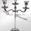 Wedding Silver Candelabra 5 Arm Candelabra / Aluminium Candelabra for Decoration 90 cms