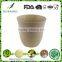 Manufacturer Supply Best selling items bamboo fiber flower pot with tray