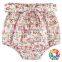 Cute Girls Summer Bowknot Cotton Floral High Waist Cotton Bloomers For Kids