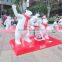 Outdoor fiberglass bear sculpture for playground