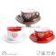 Fine cheap colorful handpaiting coffee mug/wholesale tea cups and saucer