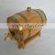 wooden barrel bar