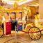 European style carved golden Royal horse saddle wedding carriage luxury horse carriage for sale(BG11-M051)
