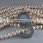 3-4mm AA white round freshwater pearl strand