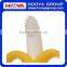 BPA Free Baby Silicone Infant Training Banana Toothbrush And Teether