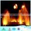 Dancing fountain, with fire feature and explosive effection