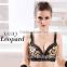 Women high quanlity and best price embroidered Support Plunge Push Up mesh lace ladies bra