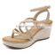zm50223b women sandals new design roman fashion wedge ladies shoes