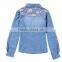 2014 fashion patchwork blouse designs women blouse