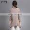 Custom cashmere sweater lady turtleneck long pattern cable knit pullover