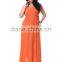 Women Chiffon V Neck Sleeveless Cocktail Party Evening Gown Long Dress