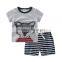 Wholesale hot selling kids clothes baby boy w/ cute teddy bear pattern