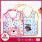 Eco-friendly adjustable waterproof washable customized cute baby bib