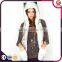 Myfur Wholesale Knitted Real Rabbit Fur Scarf For Girls