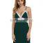 Women Hihg Quality Lace Hollow Out Contrast Color Dress Casual Full Sleeve Women's Long Dresses