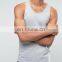 Gym trainning custom 95% cotton 5% spandex white formal mens stringer tank top men