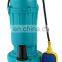 1.5hp 1.1kw submersible centrifugal sewage pump with float switch