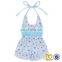 Costumes For Baby Blue Sling Garment Baby Romper Floral Kids Romper Baby Rompers Cotton Wholesale