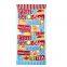 Factory Sale Custom Logo Made Full Color printed 100%Cotton Quick Dry Long Beach Towels