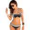 2016 New Sey Bikinis Women Swimsuit High Waisted Bathing Suits Swim Halter Top Push Up Bikini Set Beach Plus Size Swimwear L