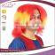 Hot Selling Spain Flag Cheap Afro Football Fan Wig