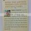2016 wholesale custom art paper printing creative instruction paper card                        
                                                Quality Choice
