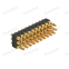 Dnenlink 2.54mm pitch Triple Row H2.5mm  Male HeaderSolder PogoPin header