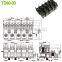 15.00mm Pitch Through Panel Terminal block with 85Amp Current bulkhead terminal