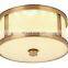 Nickel finishing brass crystal ceiling light with glass rod round pendant lamps decoration for home lighting