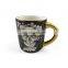 custom halloween 3d skull shaped ceramic coffee mug