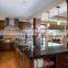 Custom Quartz Countertops Kitchen Island Cabinet with Built-in Appliances Cooktop