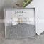 2016 Silver Glitter Paper Boxed Custom Square Wedding Invitation Cards