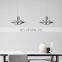 Nordic Creative LED Indoor Pendant Light Industrial Style Bedroom Decorative Flying Saucer Chandelier