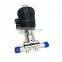 Stainless Steel Sanitary  weld Diaphragm Valve with Plastic Pneumatic Actuator