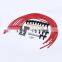 Universal Red Straight Boots 8mm Spark Plug Wire Set