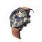 CURREN Brand men's watch luminous small three - stitch leather men's watch sport waterproof quartz watch