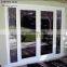 European Standard Double Panels Swing Style Aluminum Frame Tempered Glass Double  Entry Door
