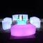 hotel led furniture set luminous coffee shop illuminated outdoor beach led furniture chairs and tables