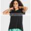 Quick Dry Cool Soft Sexy Back Hollow Out Boe Tie Short Sleeve Gym Top Loose Casual Women Workout Sports Fitness Walking Wear