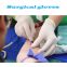Rubber surgical gloves