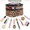 Double-Layer Cosmetic Bag Makeup Bag Travel Makeup Bag Makeup Bags For Lady(Leopard)