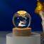 3D Creative Smart Control Wireless Lighting Crystal Ball Night Light LED Moon Lamp Home Decoration