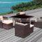 Worldwide selling grey Rattan royal 2016 dining rattan set
