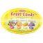 Oval shaped christmas gift candy/chocolate tin box
