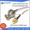 Hot sale!! BNC Female bulkhead to RP SMA female male pin pigtail cable RG178 15CM 6"