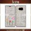 5.5inch Phone Linen Case with Card Slots Flip Cover for Samsung Galaxy J7