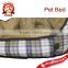 NEW 24" Extra Comfortable Plush Brown Plaid Dog Cat Pet Cuddler Bed Pillow