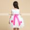 2016 Latest Frocks Design For Girls Round Collar Fancy Girl Dress With Pink Flower From Guangzhou